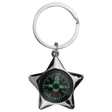 Promotion Star Shape Metal Keychain with The Compass (XS-C001)